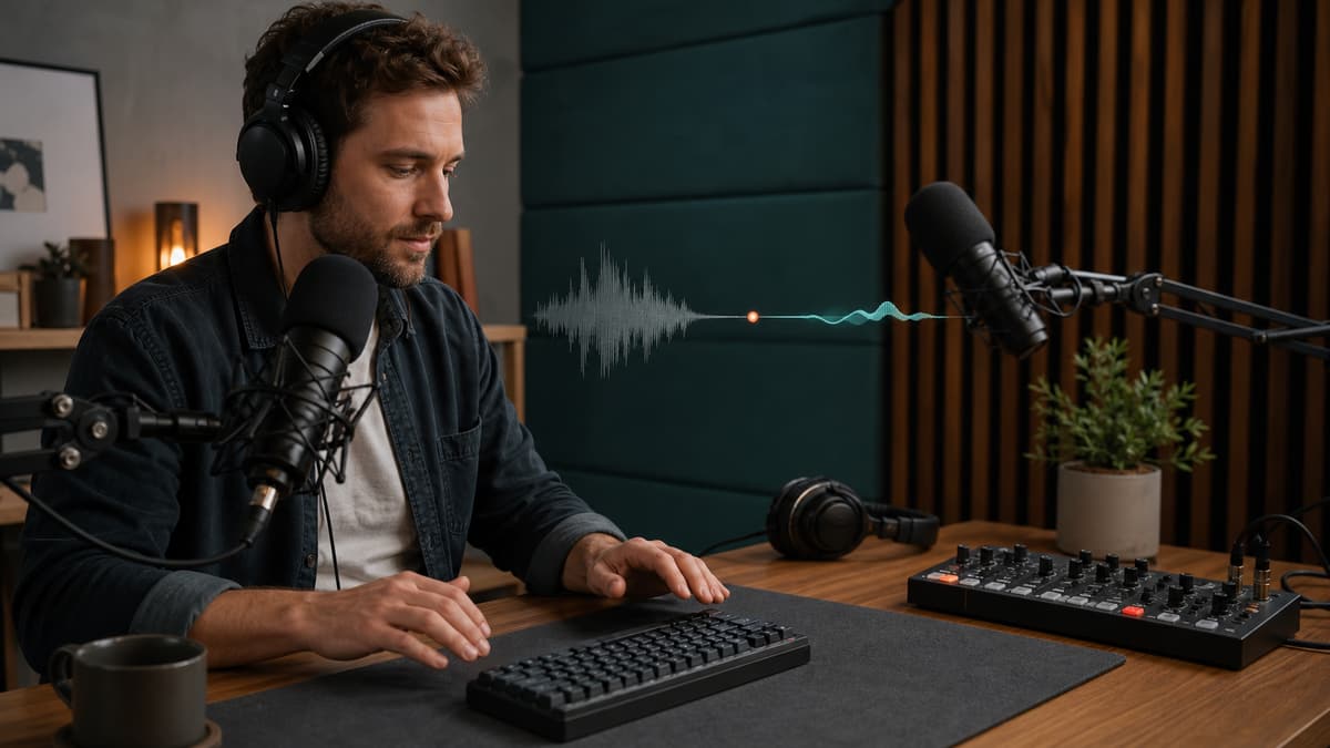 Remove Keyboard Sounds from Podcast